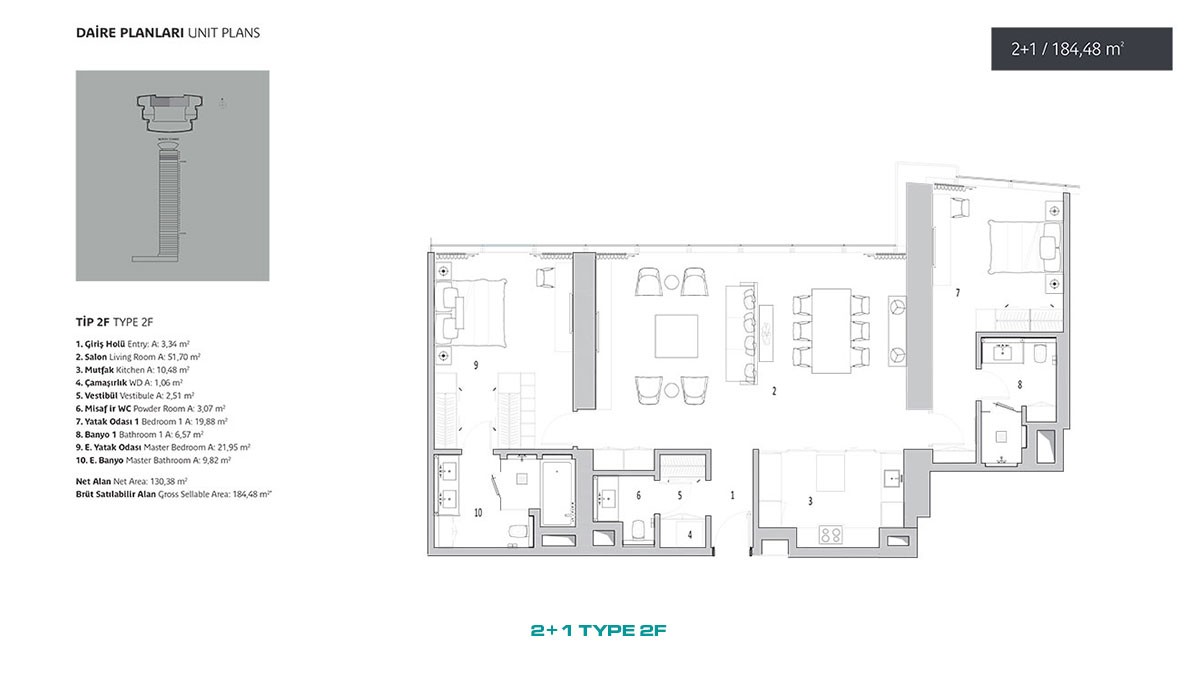 Luxury Flats for Sale in a Multifuncional Complex in Üsküdar Istanbul - 45878