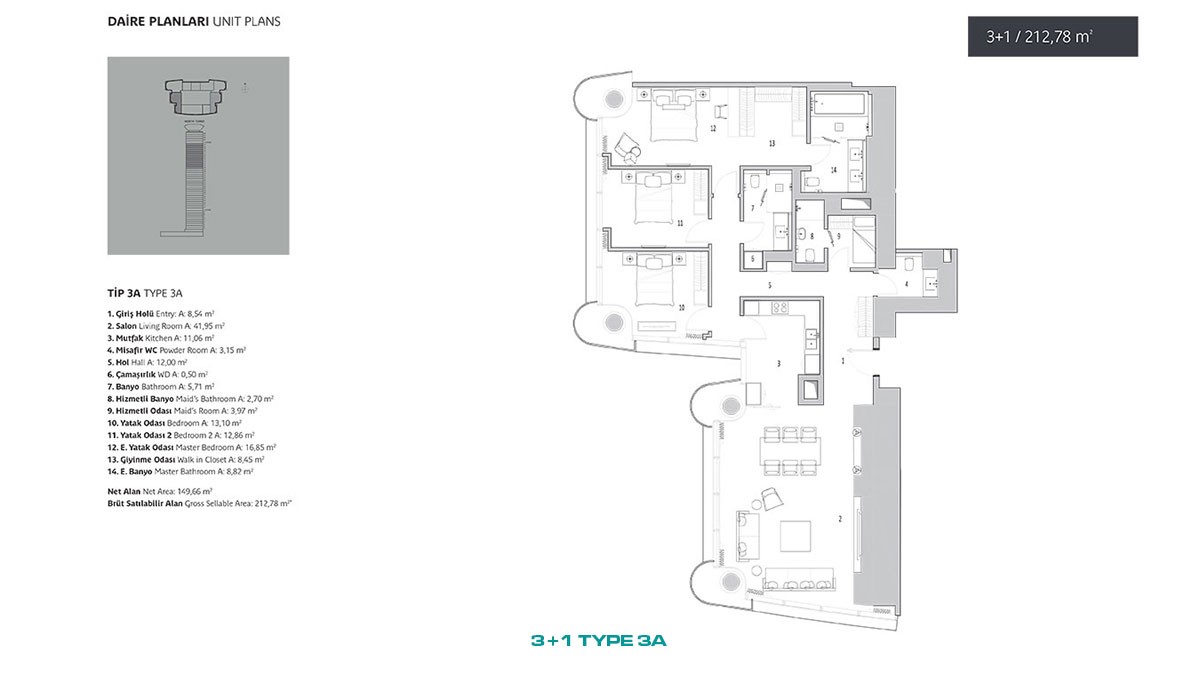 Luxury Flats for Sale in a Multifuncional Complex in Üsküdar Istanbul - 45879