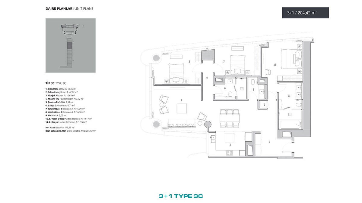 Luxury Flats for Sale in a Multifuncional Complex in Üsküdar Istanbul - 45882