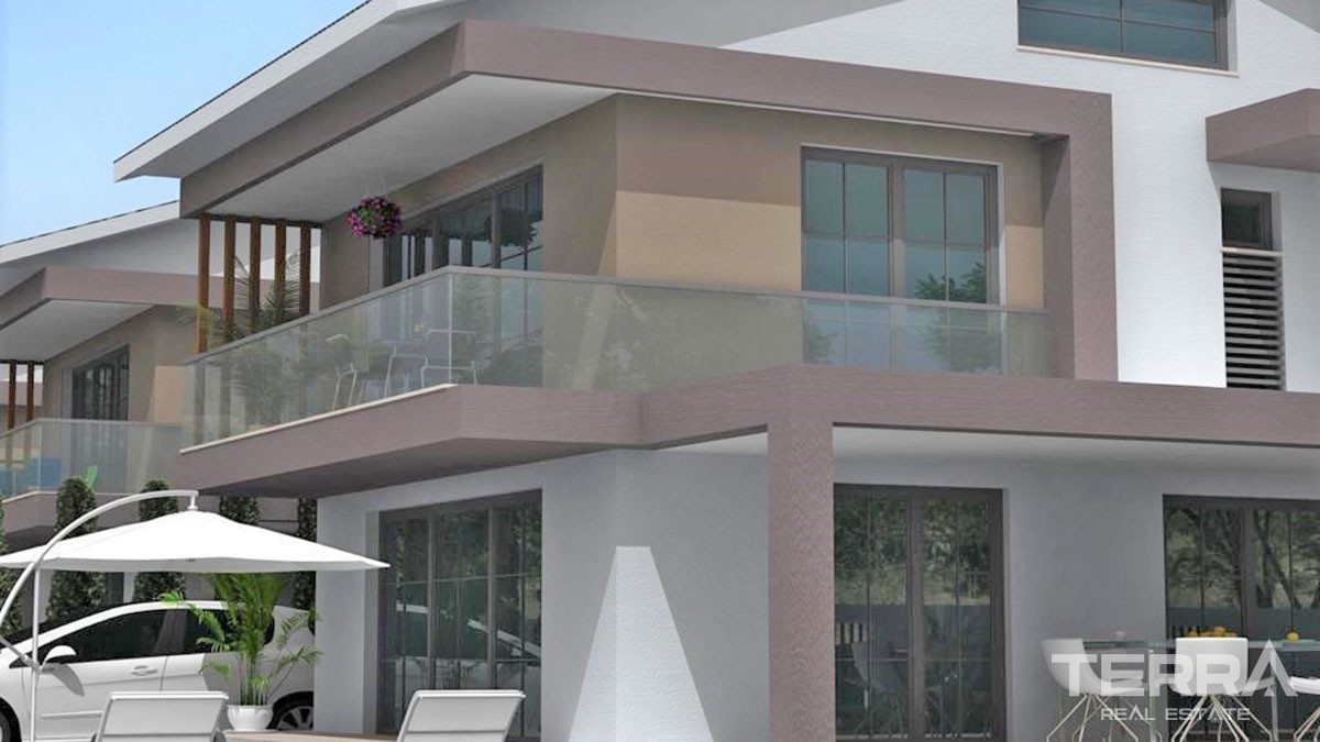 Maisons Mitoyennes Avec Piscine Privée à Vendre à Fethiye Centre-Ville - 45384