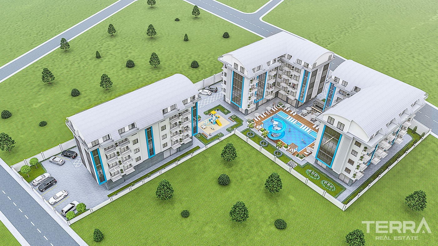 New Apartments with Rich Social Amenities to Buy in Alanya Oba - 45419
