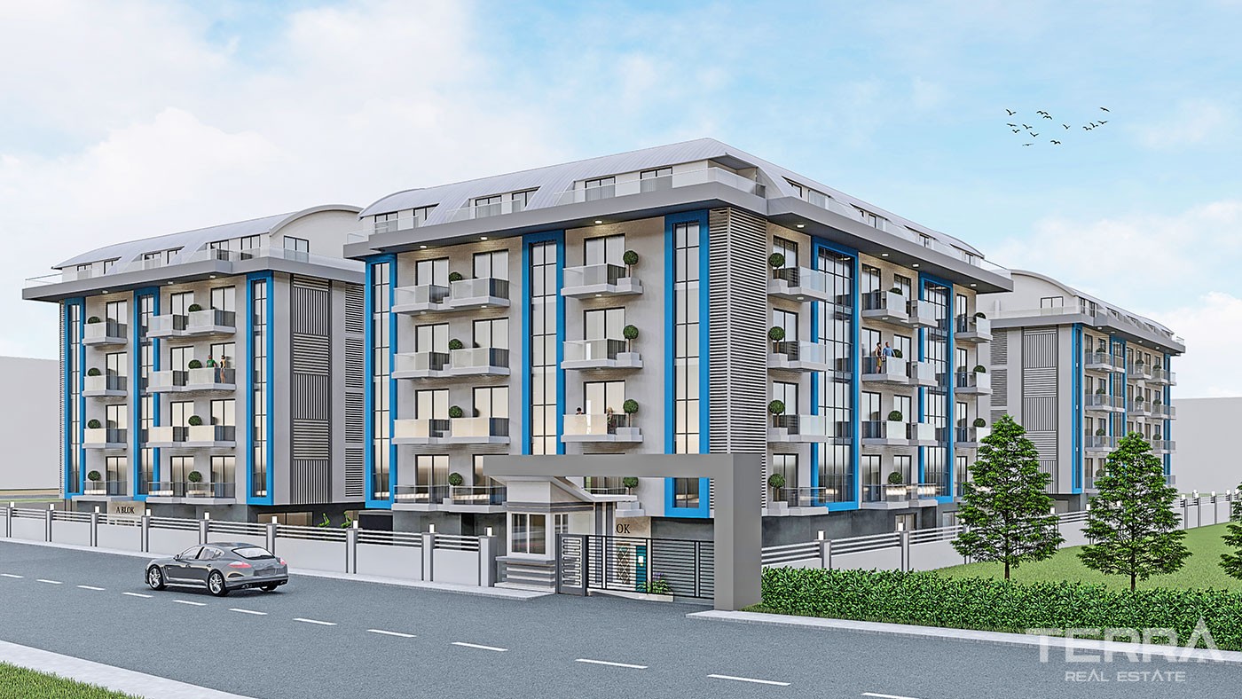 New Apartments with Rich Social Amenities to Buy in Alanya Oba - 45421