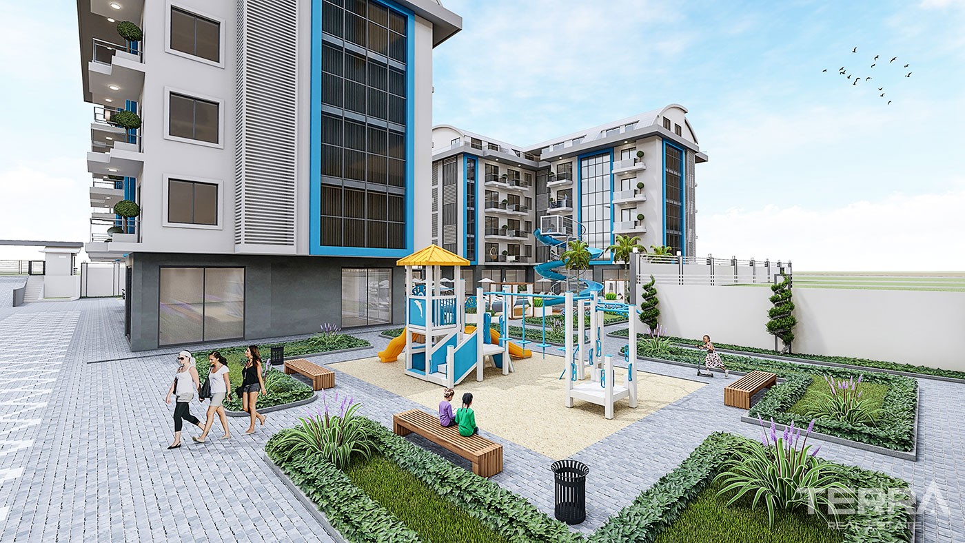 New Apartments with Rich Social Amenities to Buy in Alanya Oba - 45423