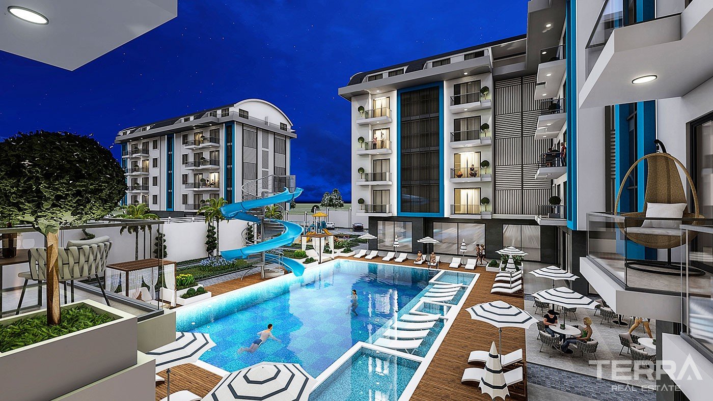 New Apartments with Rich Social Amenities to Buy in Alanya Oba