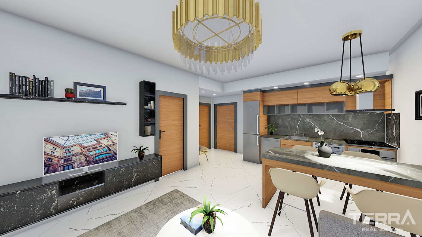 New Apartments with Rich Social Amenities to Buy in Alanya Oba - 45460