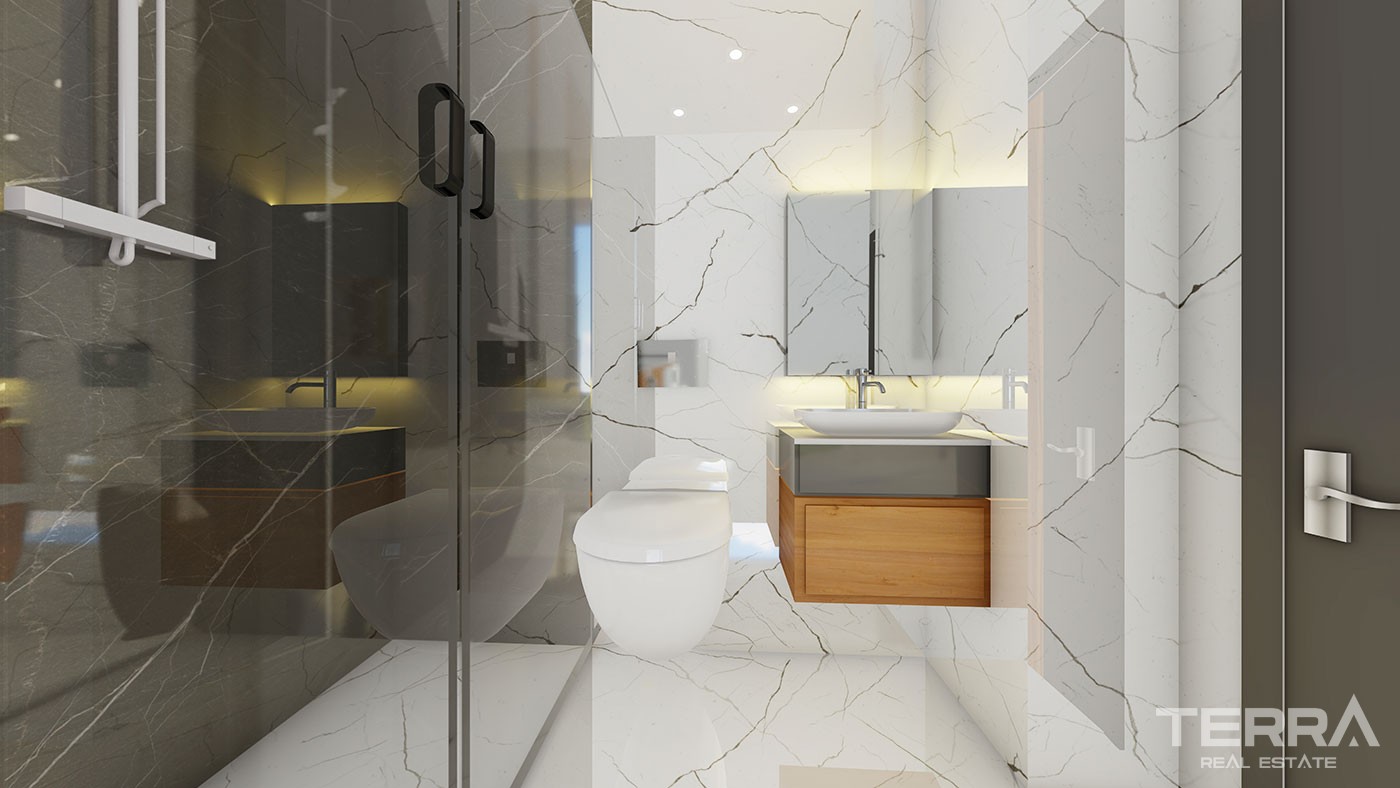 New Apartments with Rich Social Amenities to Buy in Alanya Oba - 45464