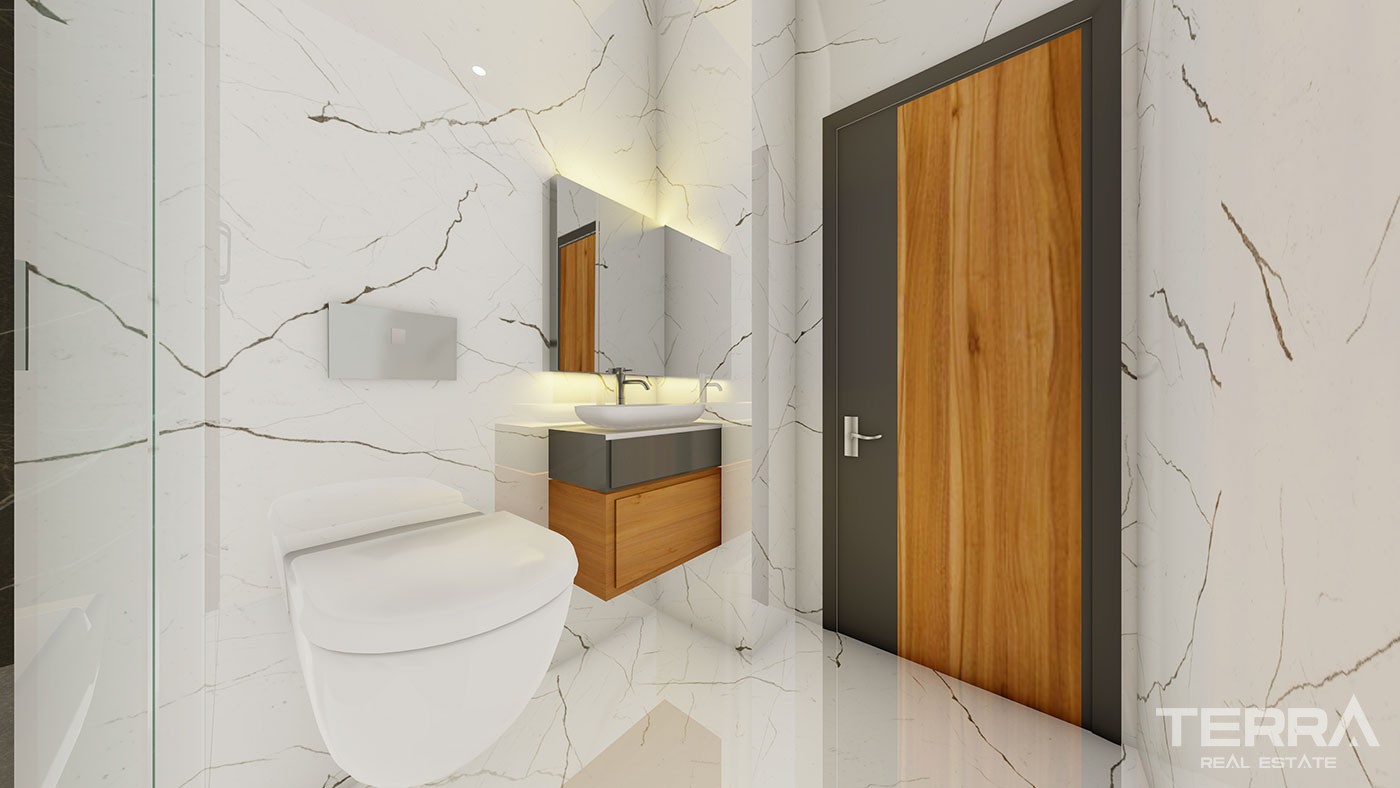 New Apartments with Rich Social Amenities to Buy in Alanya Oba - 45466