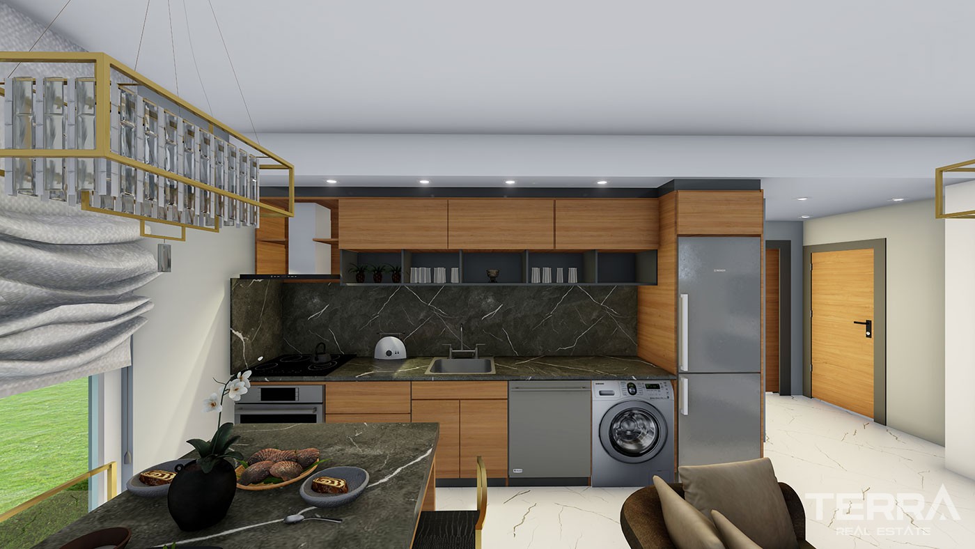 New Apartments with Rich Social Amenities to Buy in Alanya Oba - 45476