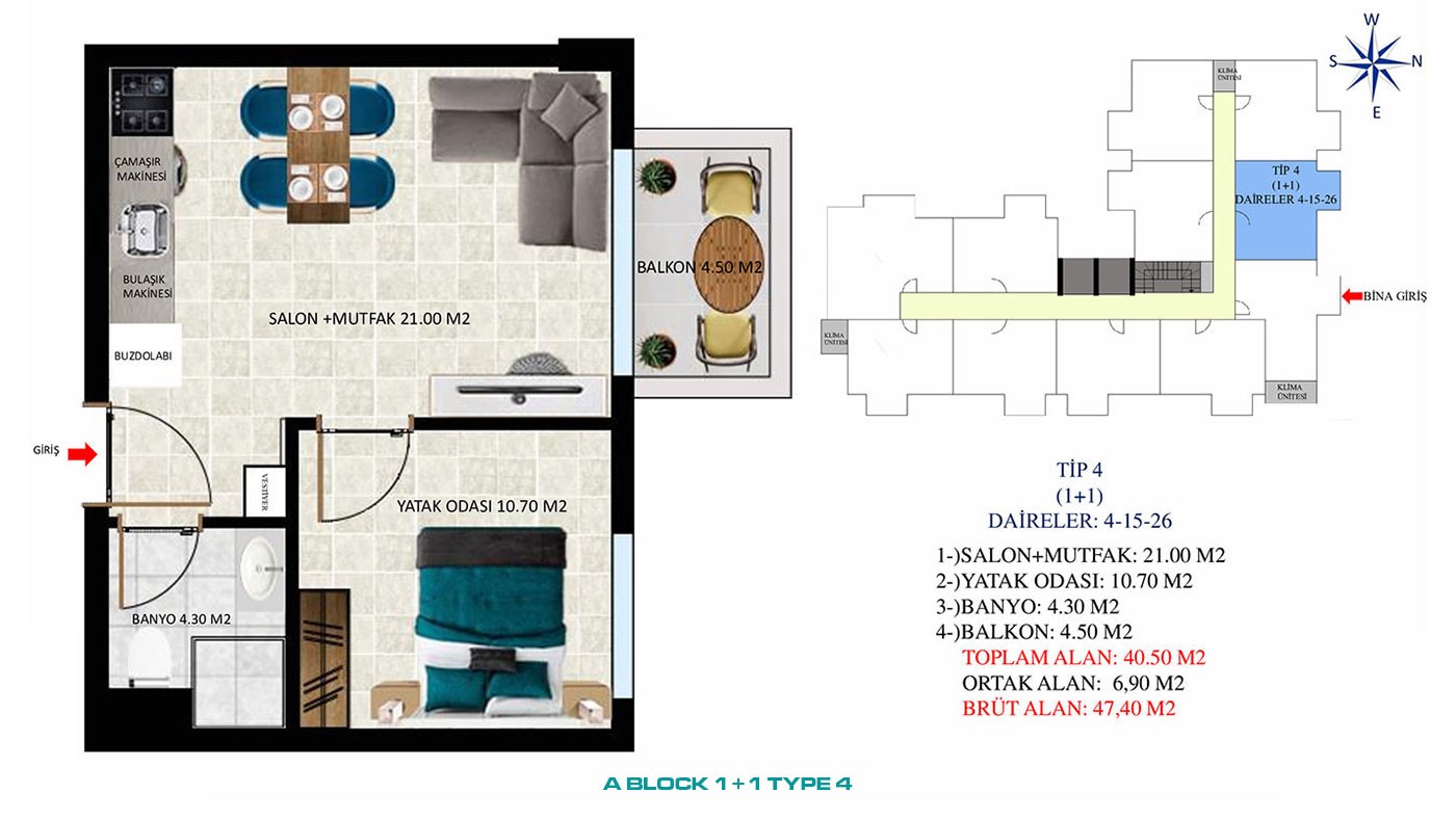 New Apartments with Rich Social Amenities to Buy in Alanya Oba - 45535