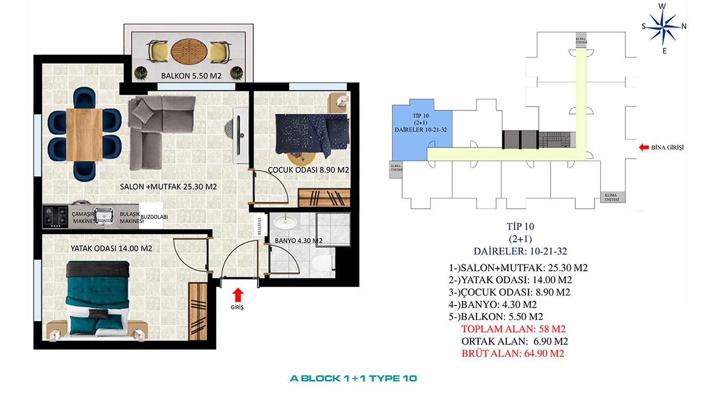 New Apartments with Rich Social Amenities to Buy in Alanya Oba - 45541