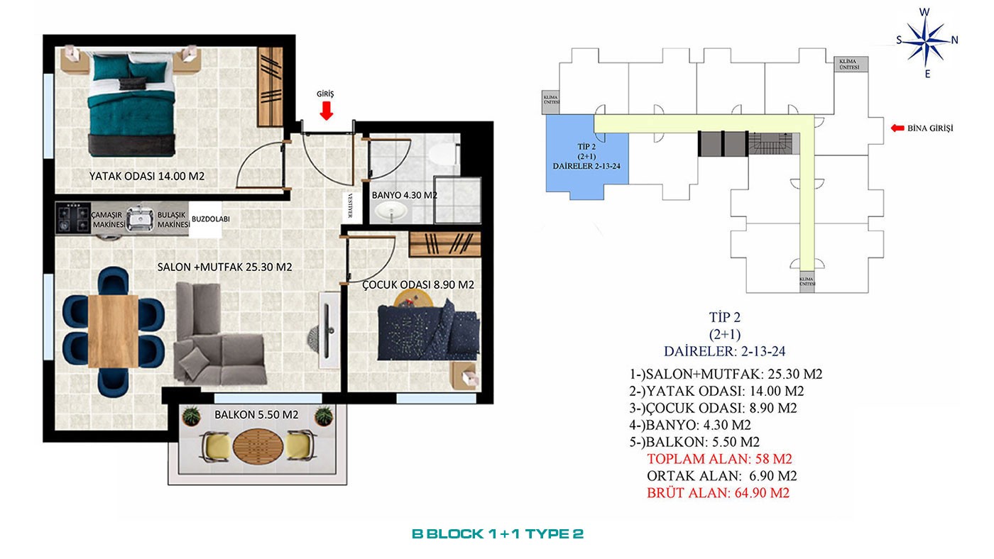 New Apartments with Rich Social Amenities to Buy in Alanya Oba - 45544