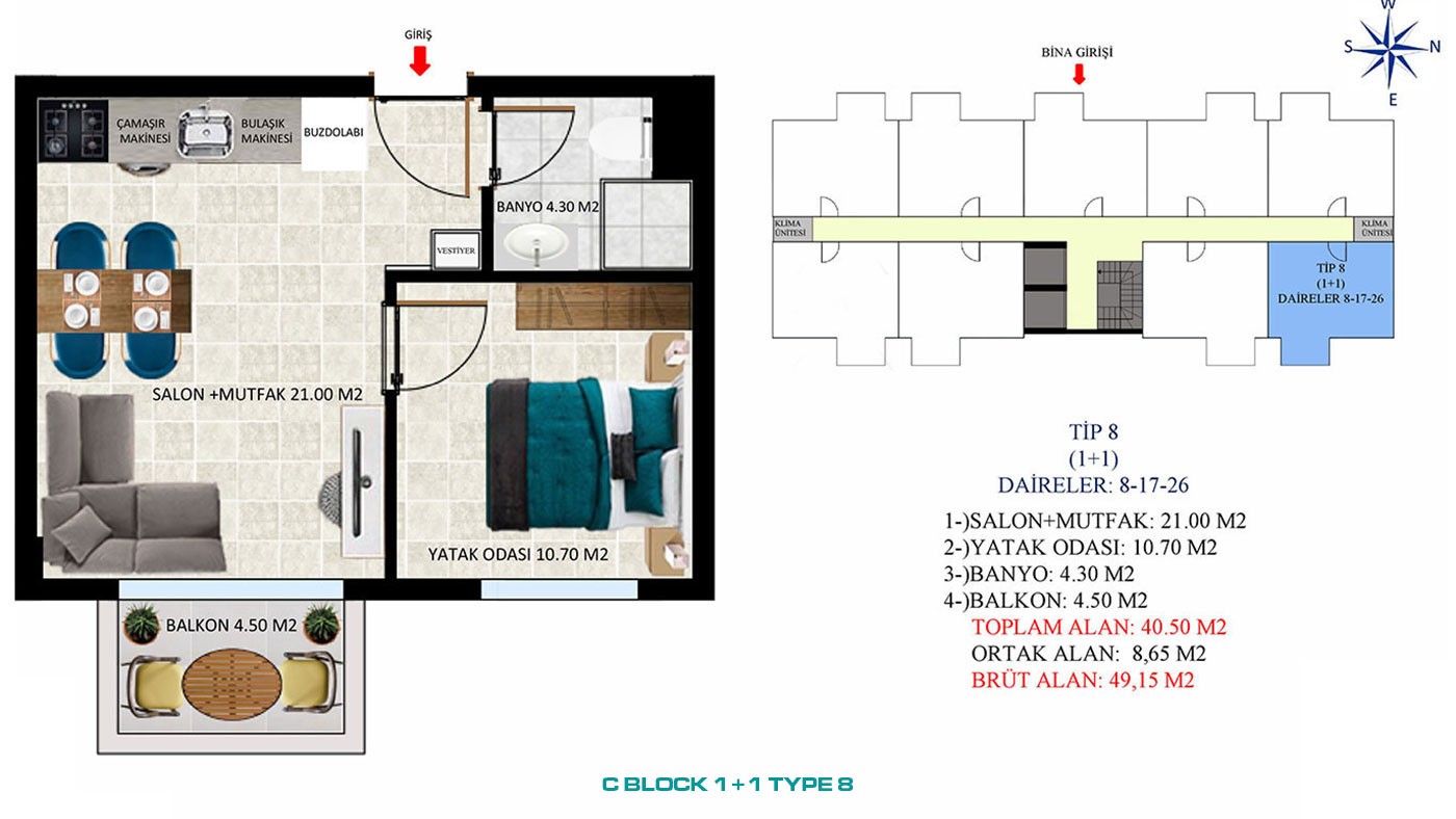 New Apartments with Rich Social Amenities to Buy in Alanya Oba - 45561