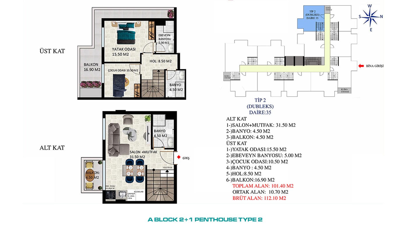 New Apartments with Rich Social Amenities to Buy in Alanya Oba - 45565