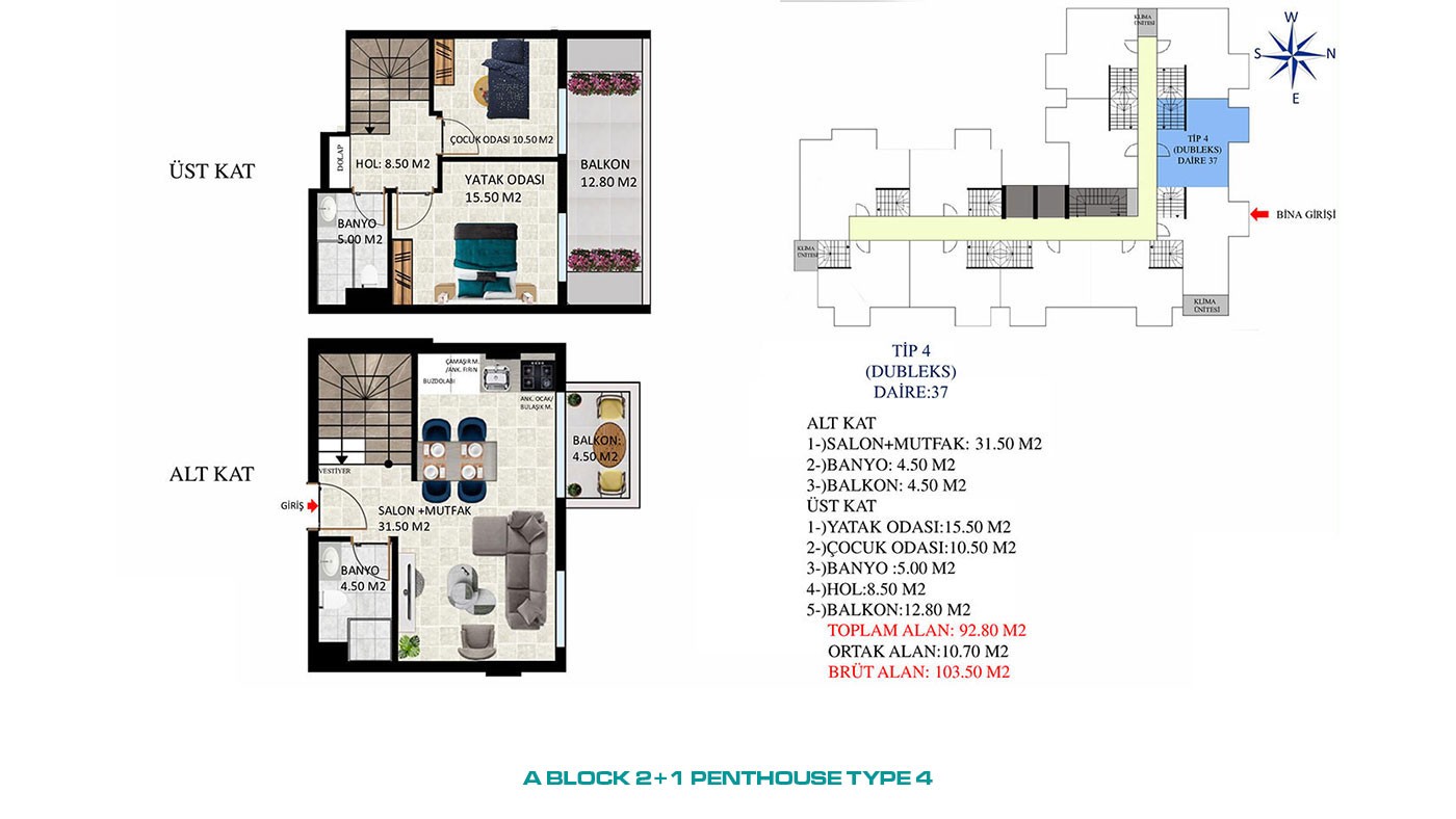 New Apartments with Rich Social Amenities to Buy in Alanya Oba - 45567