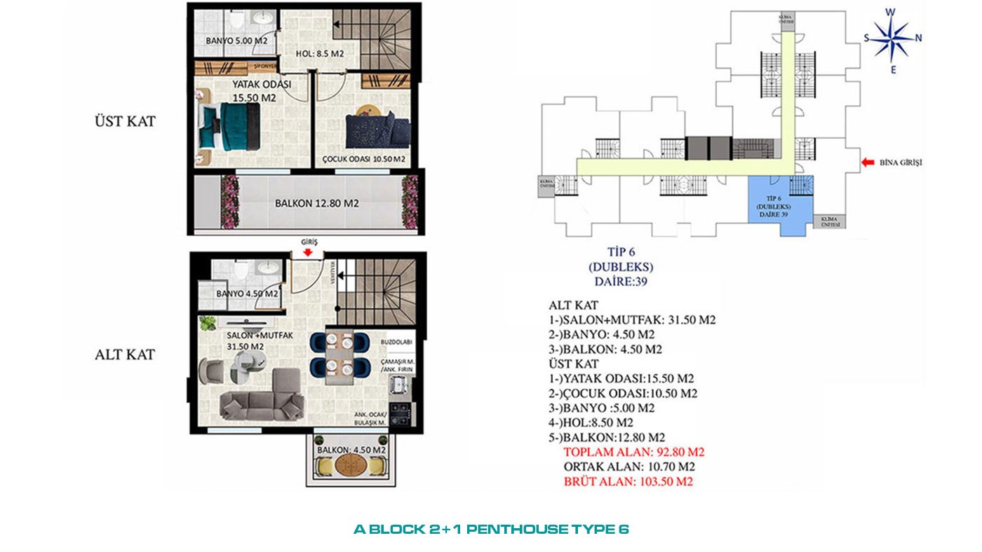 New Apartments with Rich Social Amenities to Buy in Alanya Oba - 45569