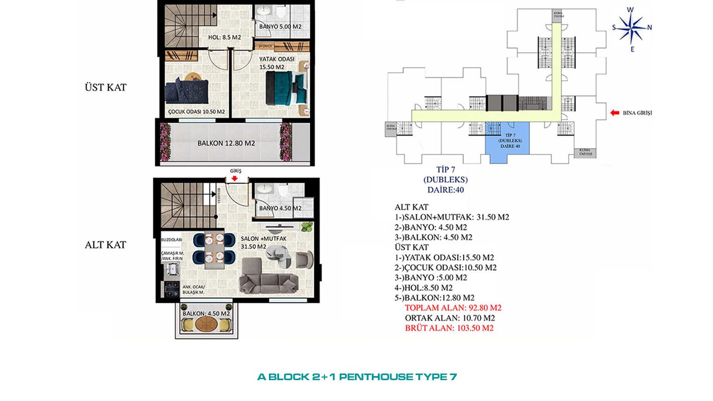 New Apartments with Rich Social Amenities to Buy in Alanya Oba - 45570