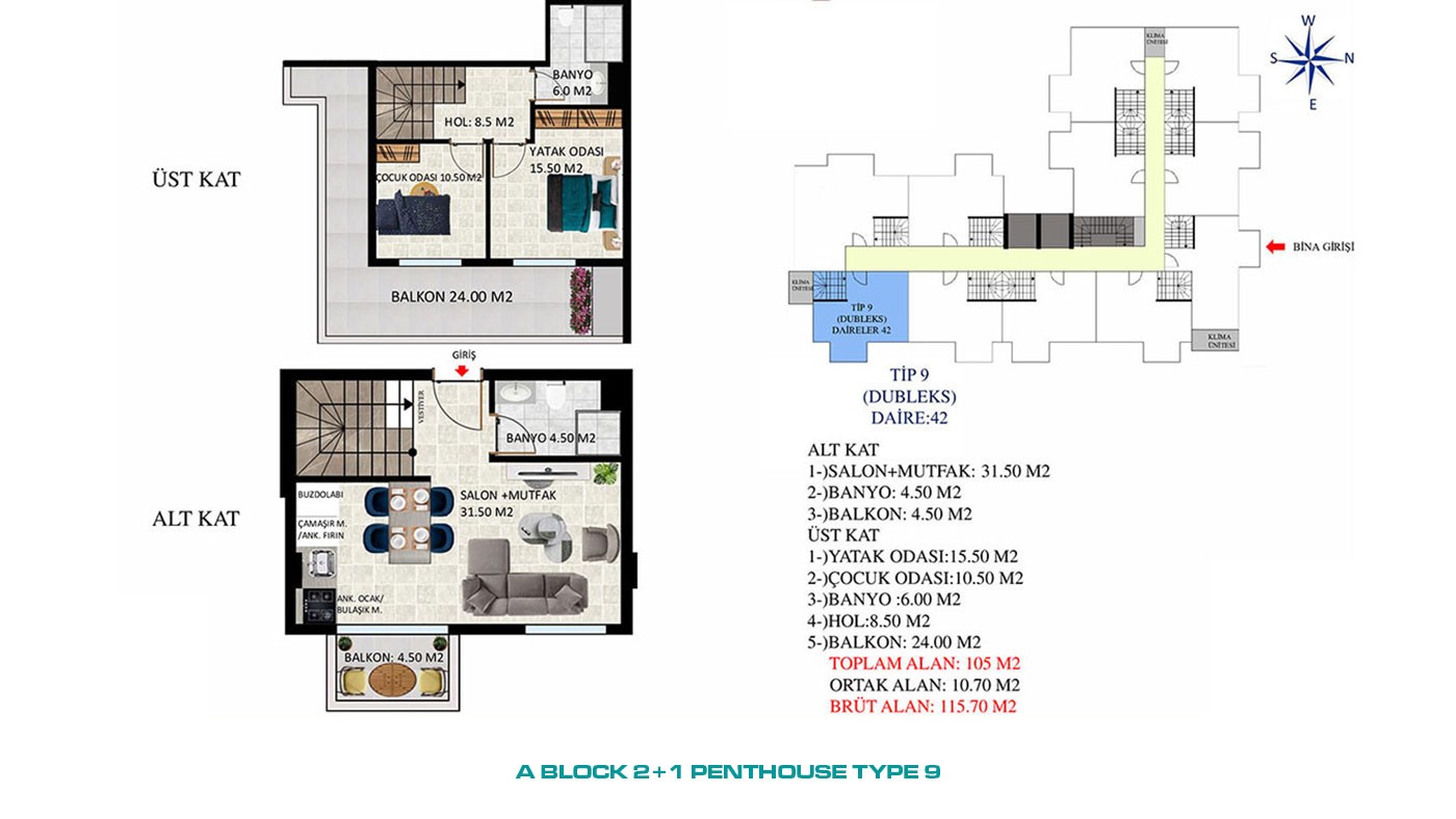 New Apartments with Rich Social Amenities to Buy in Alanya Oba - 45572