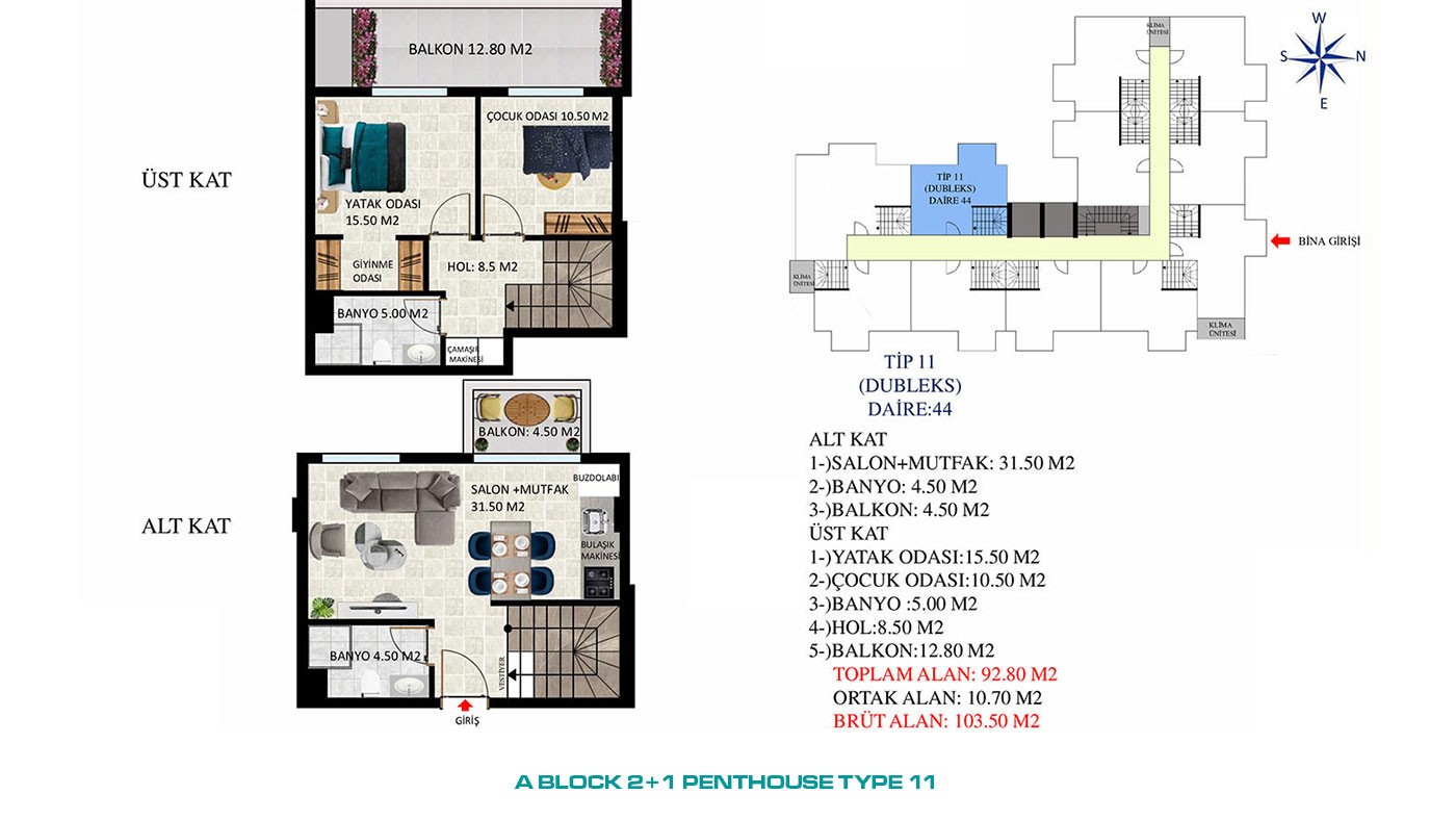 New Apartments with Rich Social Amenities to Buy in Alanya Oba - 45574