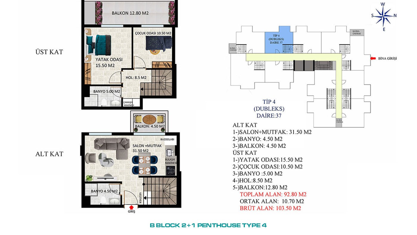 New Apartments with Rich Social Amenities to Buy in Alanya Oba - 45577
