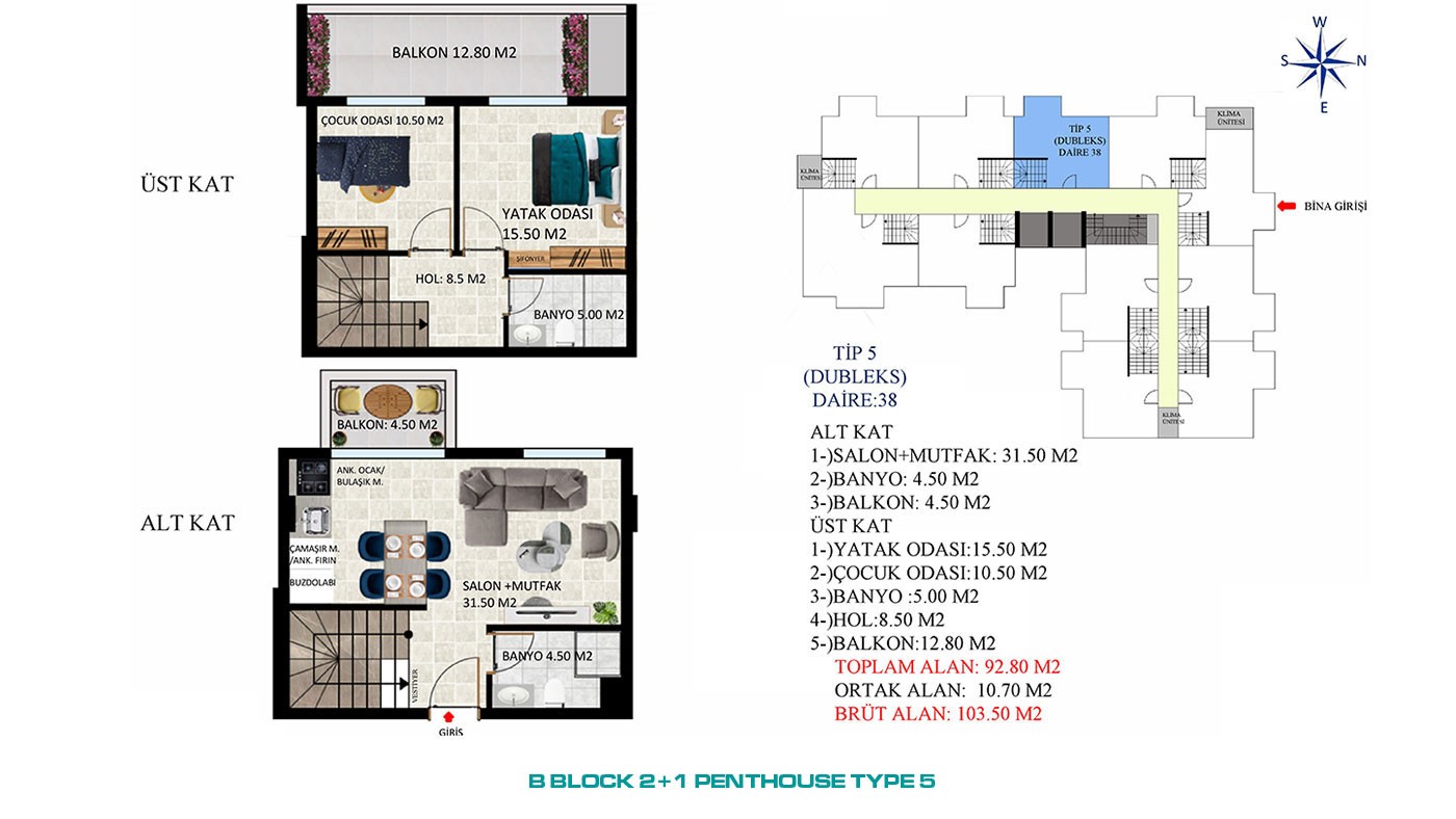 New Apartments with Rich Social Amenities to Buy in Alanya Oba - 45579