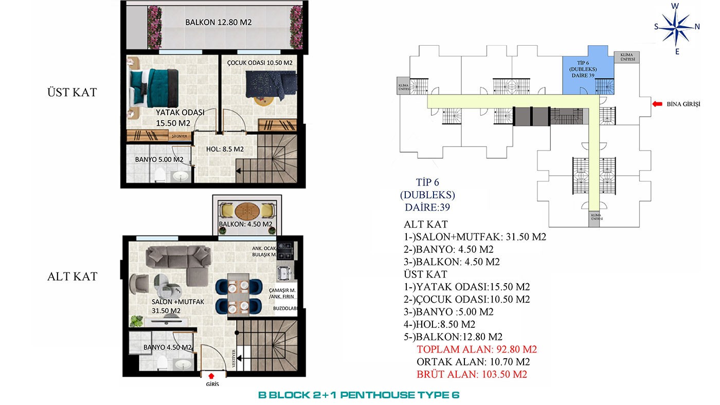 New Apartments with Rich Social Amenities to Buy in Alanya Oba - 45580