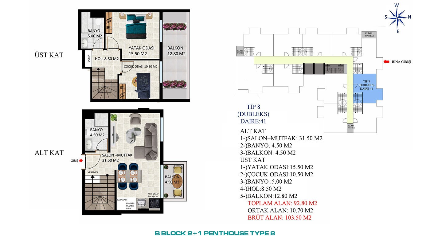 New Apartments with Rich Social Amenities to Buy in Alanya Oba - 45582