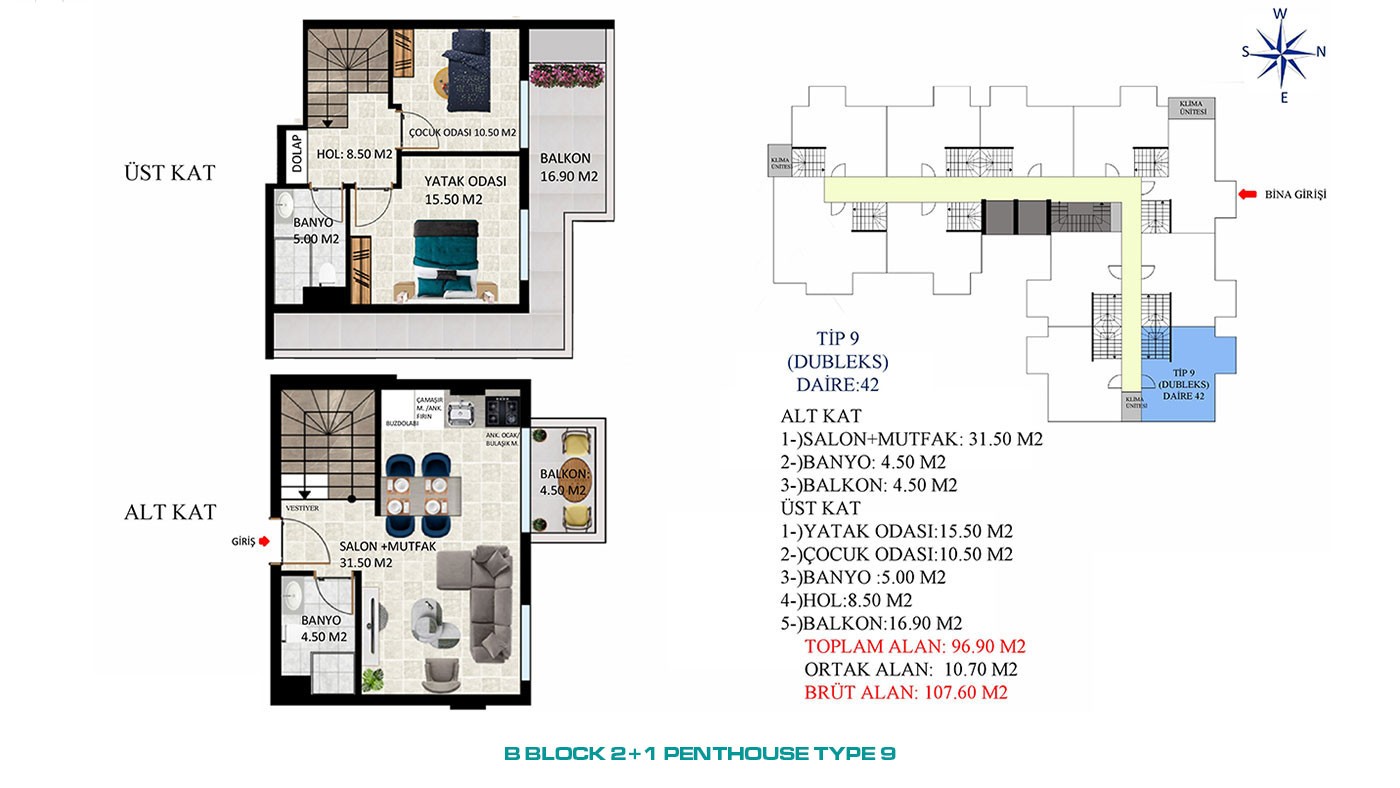 New Apartments with Rich Social Amenities to Buy in Alanya Oba - 45583