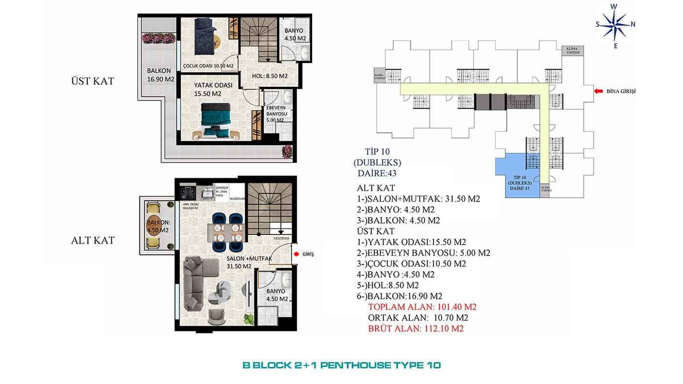 New Apartments with Rich Social Amenities to Buy in Alanya Oba - 45584