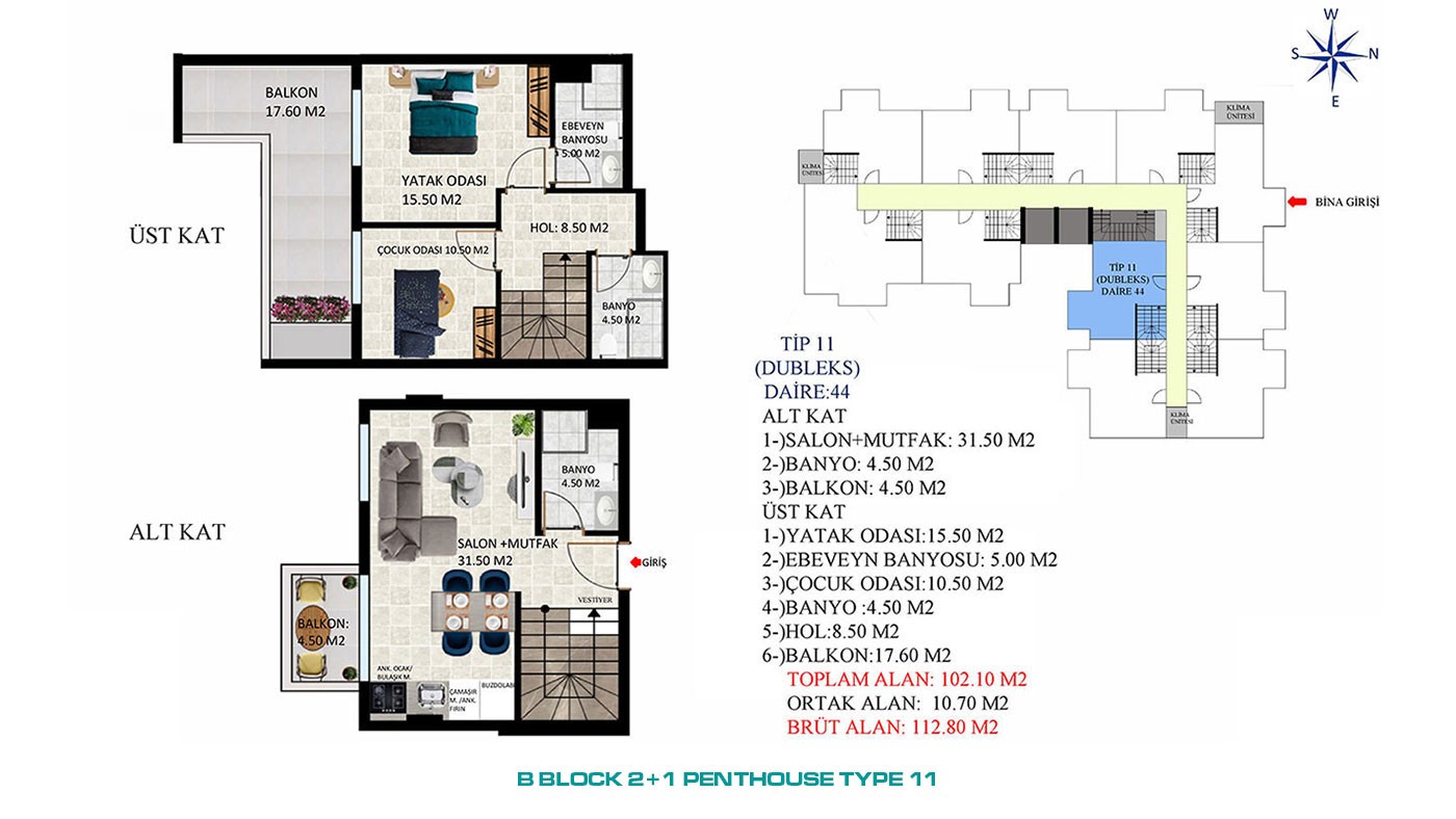 New Apartments with Rich Social Amenities to Buy in Alanya Oba - 45585
