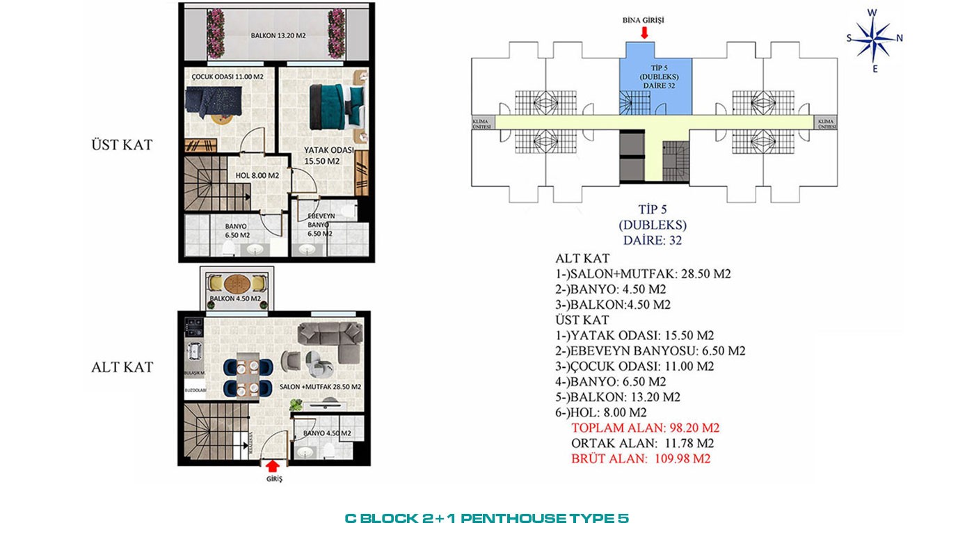 New Apartments with Rich Social Amenities to Buy in Alanya Oba - 45590