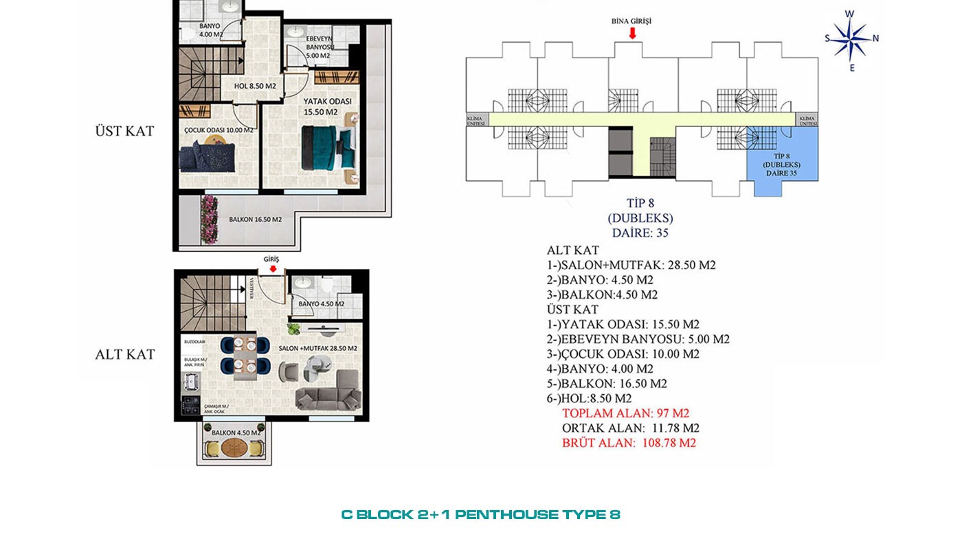 New Apartments with Rich Social Amenities to Buy in Alanya Oba - 45592