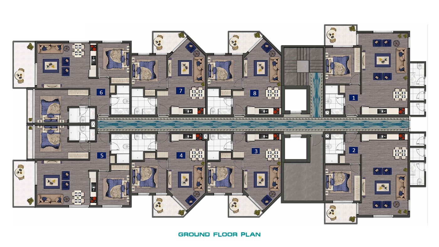 Luksusowe apartamenty z widokiem na morze w Alanya Oba - 45524