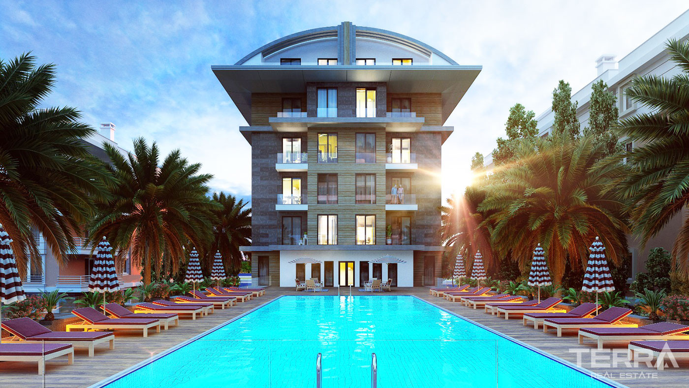 Luksusowe apartamenty z widokiem na morze w Alanya Oba - 48729