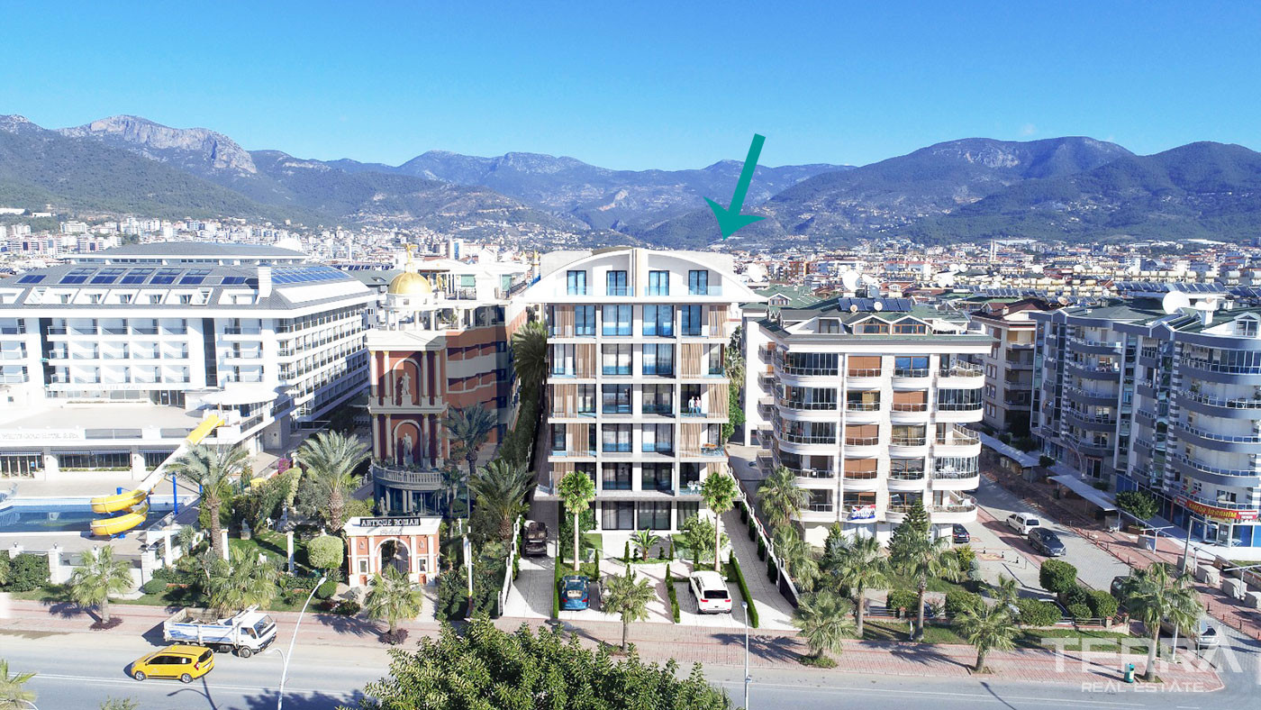 Luksusowe apartamenty z widokiem na morze w Alanya Oba - 48738