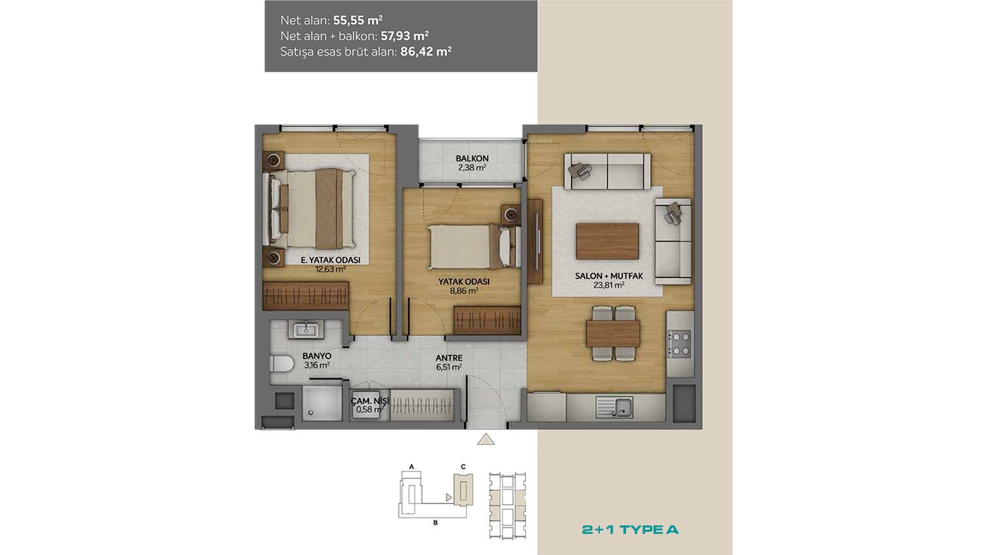 Centrally Located Apartments for Sale in Topkapı Area of Istanbul - 45631