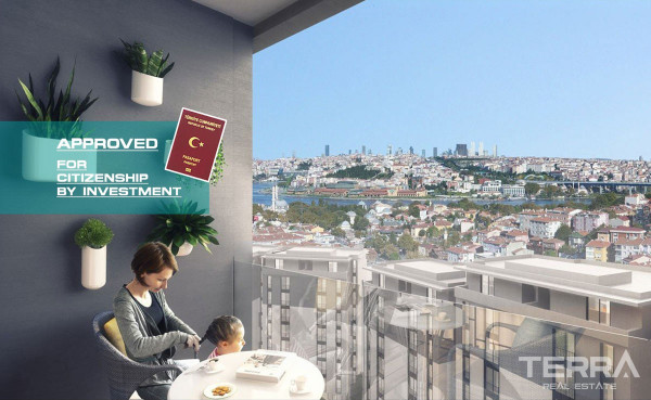 Apartamenty w Eyüp Z widokiem na Złoty Róg w centrum Stambułu