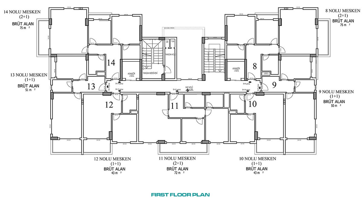 Appartements Abordables à 2 km de la Mer Cadre Tranquille d’Avsallar - 46322