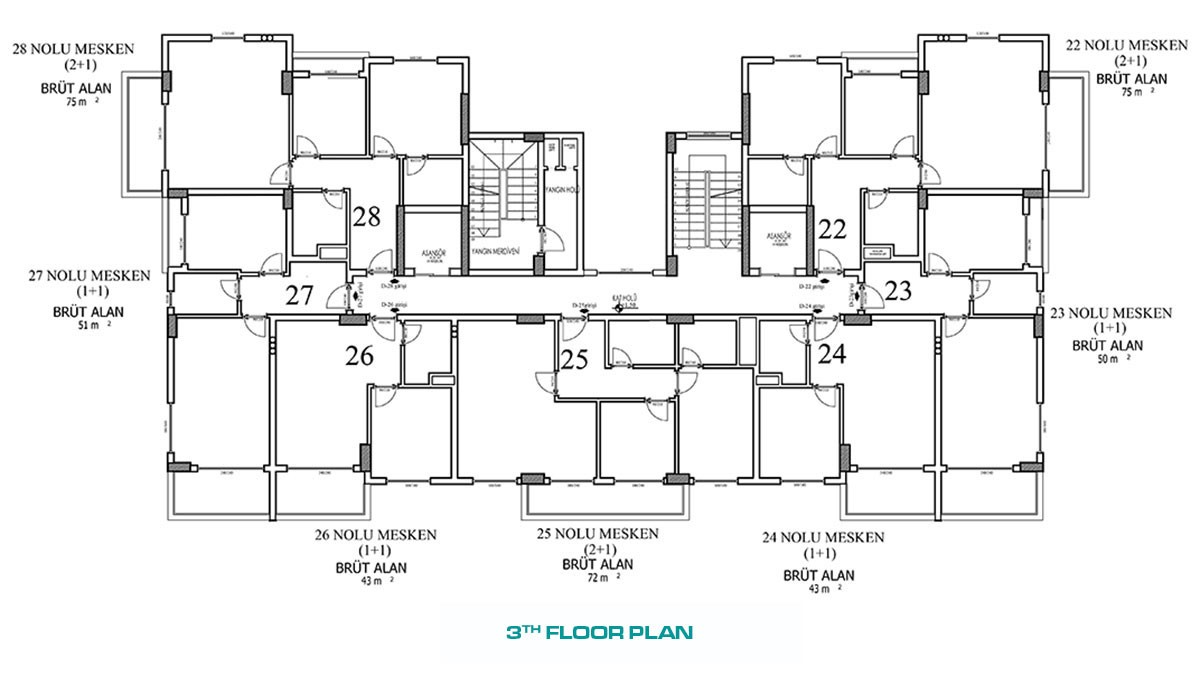 Appartements Abordables à 2 km de la Mer Cadre Tranquille d’Avsallar - 46323