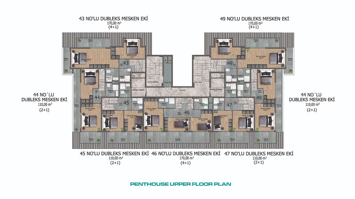 Appartements Abordables à 2 km de la Mer Cadre Tranquille d’Avsallar - 46329