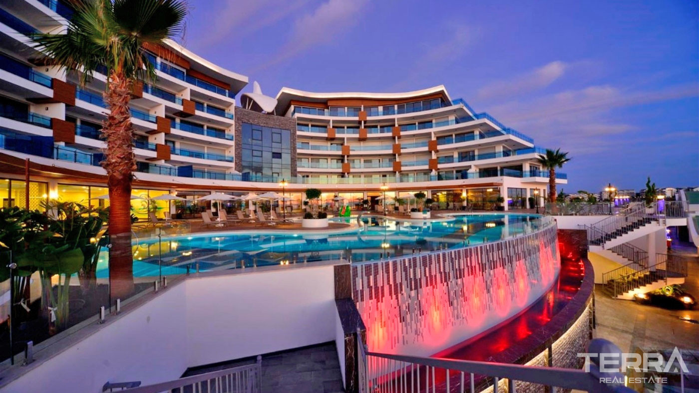 Luxury Apartments to Buy in a 5-Star Hotel Concept in Alanya Konaklı - 100047