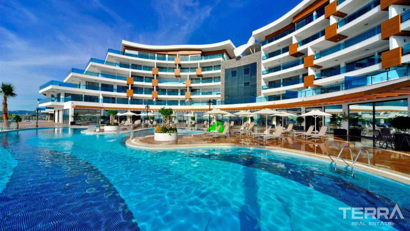 Luxury Apartments to Buy in a 5-Star Hotel Concept in Alanya Konaklı - 100056