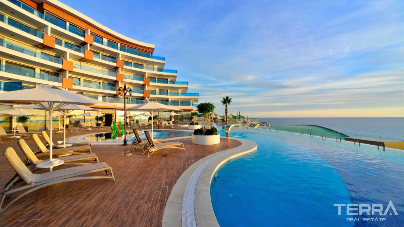 Luxury Apartments to Buy in a 5-Star Hotel Concept in Alanya Konaklı - 100057