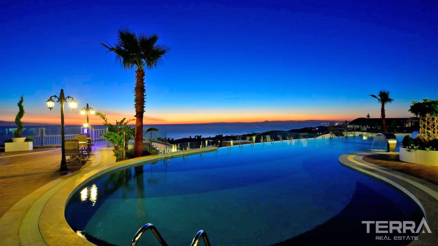 Luxury Apartments to Buy in a 5-Star Hotel Concept in Alanya Konaklı - 100061