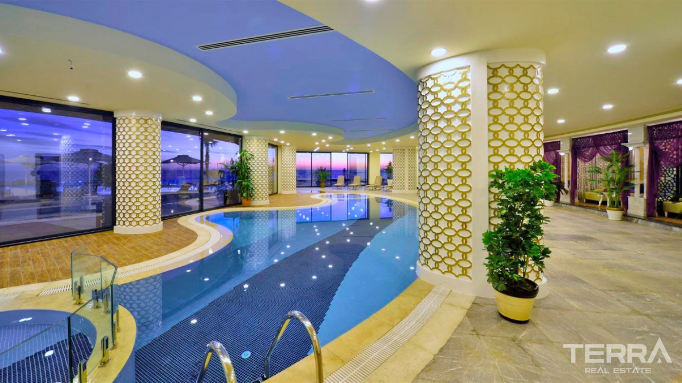Luxury Apartments to Buy in a 5-Star Hotel Concept in Alanya Konaklı - 100069