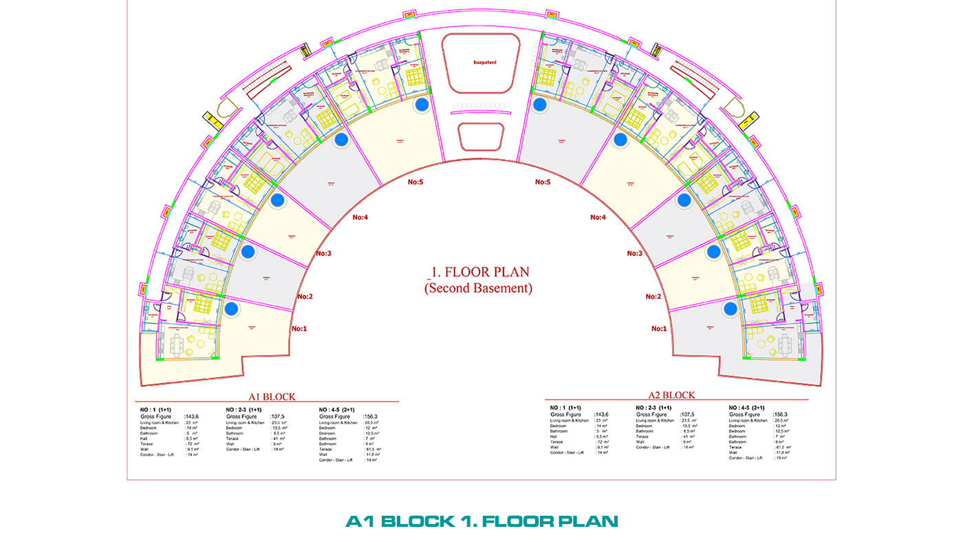 Luxury Apartments to Buy in a 5-Star Hotel Concept in Alanya Konaklı - 100082