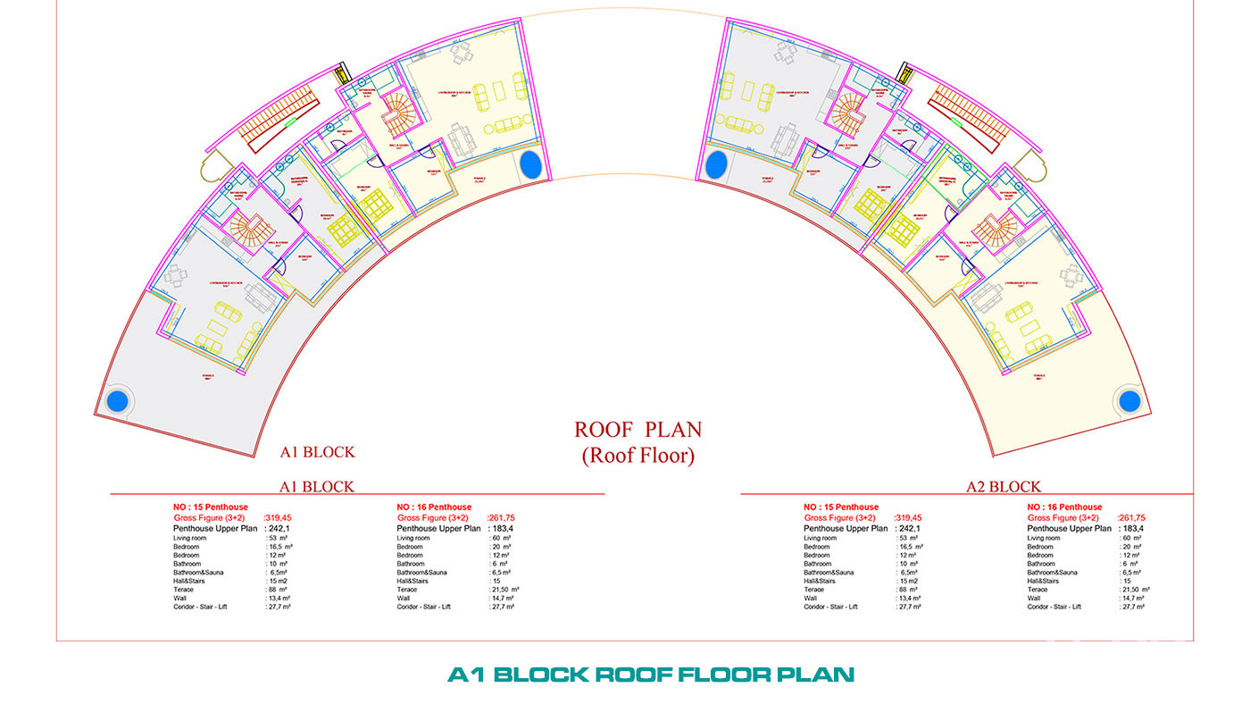 Luxury Apartments to Buy in a 5-Star Hotel Concept in Alanya Konaklı - 100085