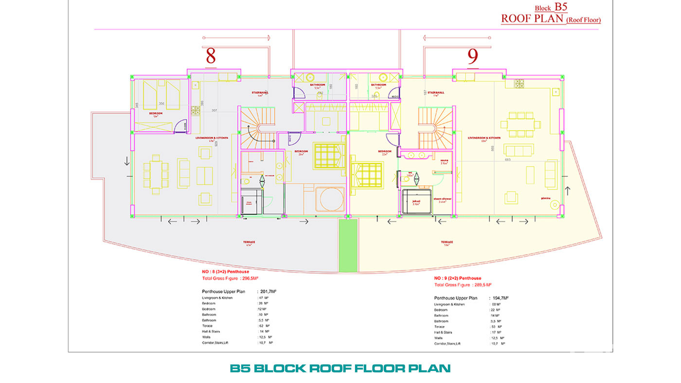 Luxury Apartments to Buy in a 5-Star Hotel Concept in Alanya Konaklı - 100104
