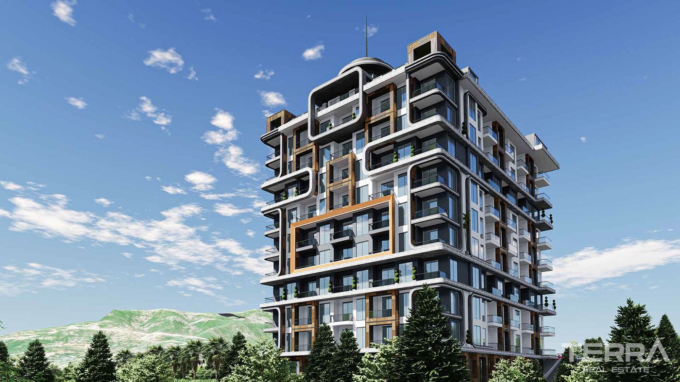Luxury Sea View Apartments to Buy in Alanya Tosmur Nearby the Beach - 46505