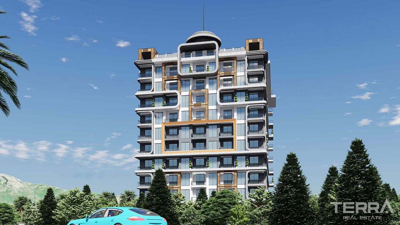 Luxury Sea View Apartments to Buy in Alanya Tosmur Nearby the Beach - 46506