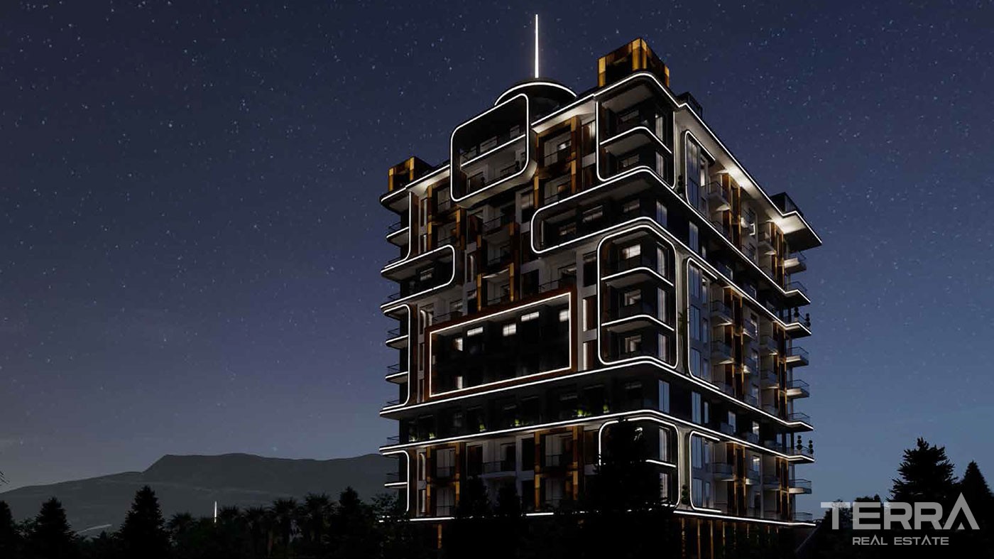 Luxury Sea View Apartments to Buy in Alanya Tosmur Nearby the Beach - 46514